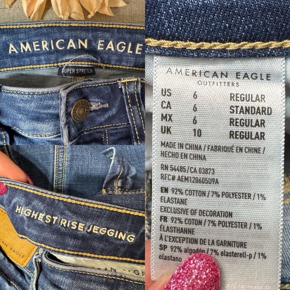 American Eagle Highest Rise Super Stretch Jegging Distressed Skinny Jean 6 - Picture 11 of 11